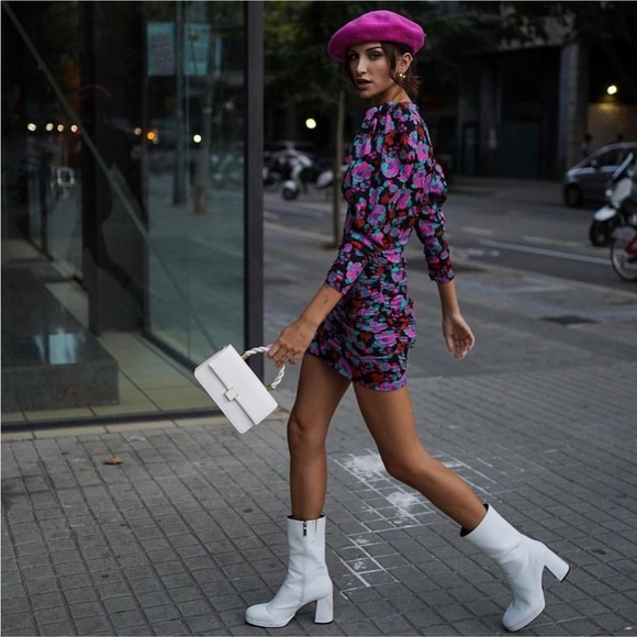 Zara NWT Floral Print Dress - Picture 1 of 7